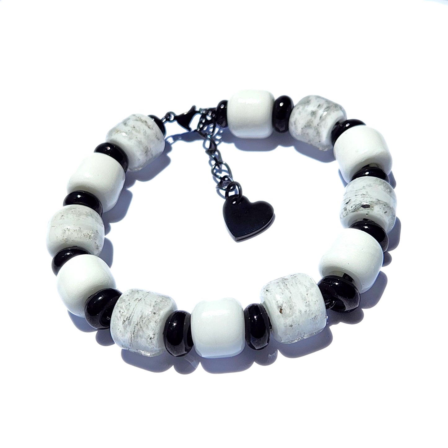 Eternal Cremation Ashes Beaded Bracelet - White