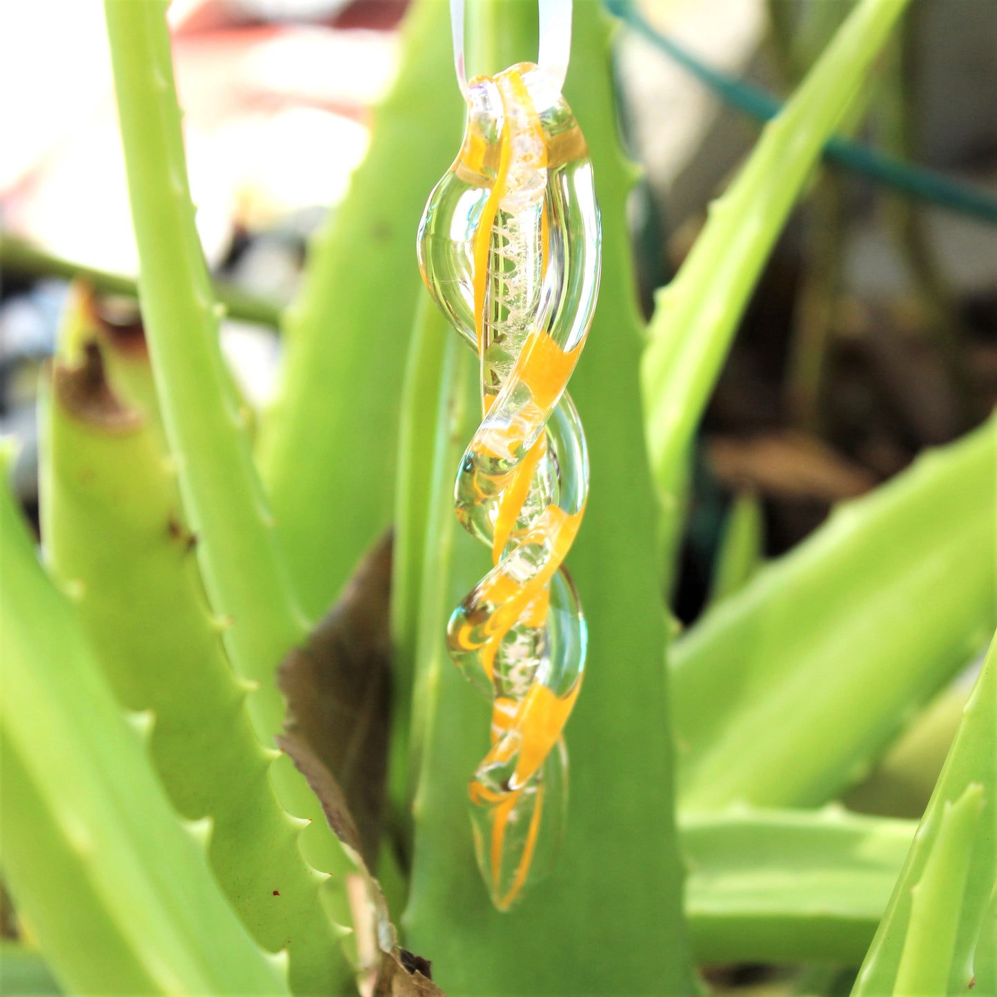 Frozen in Time - Memorial Suncatcher and Ornament-Cremation Icicles-DragonFire Glass-Clear-DragonFire Glass Cremation Jewelry