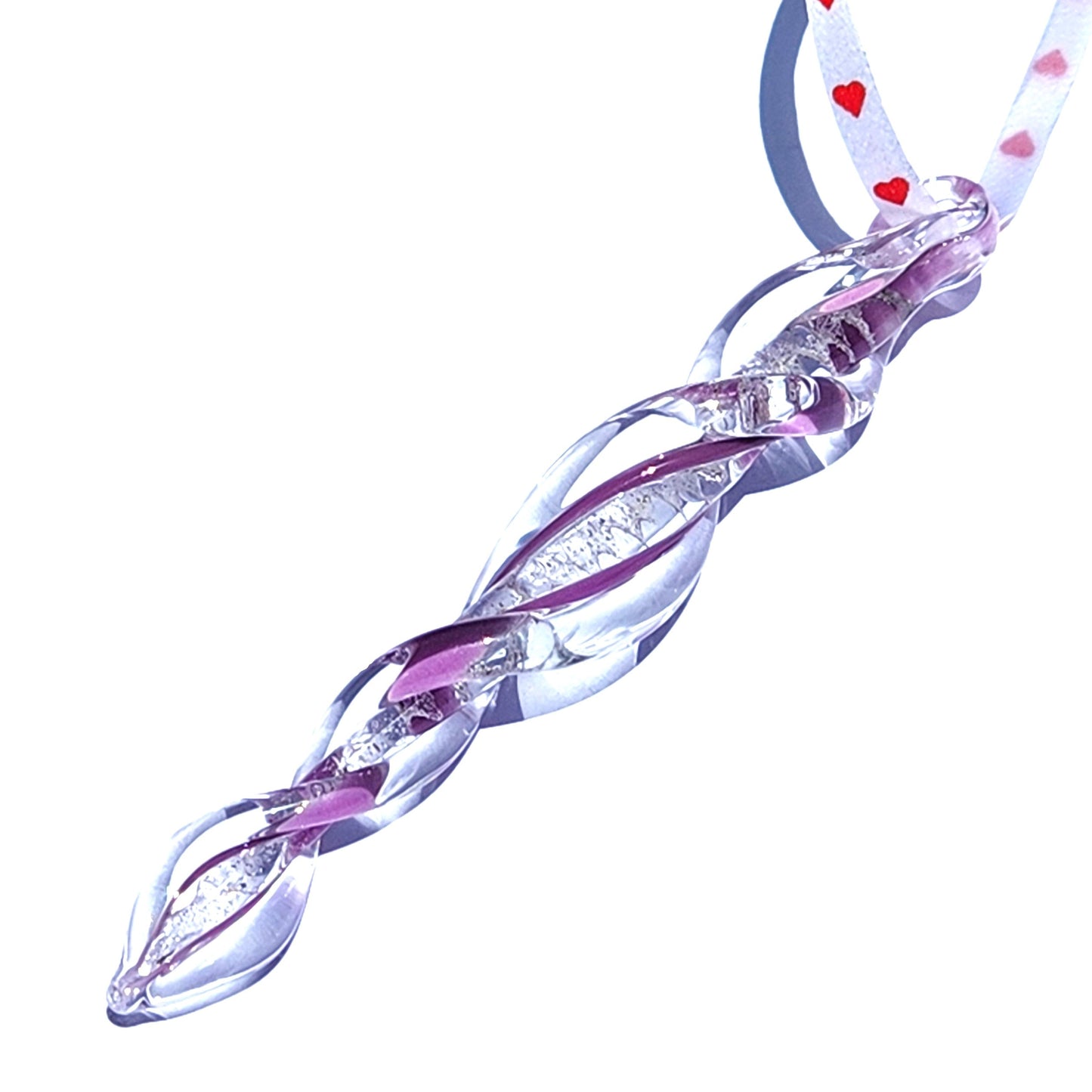 Frozen in Time - Memorial Suncatcher and Ornament-Cremation Icicles-DragonFire Glass-Purple-DragonFire Glass Cremation Jewelry