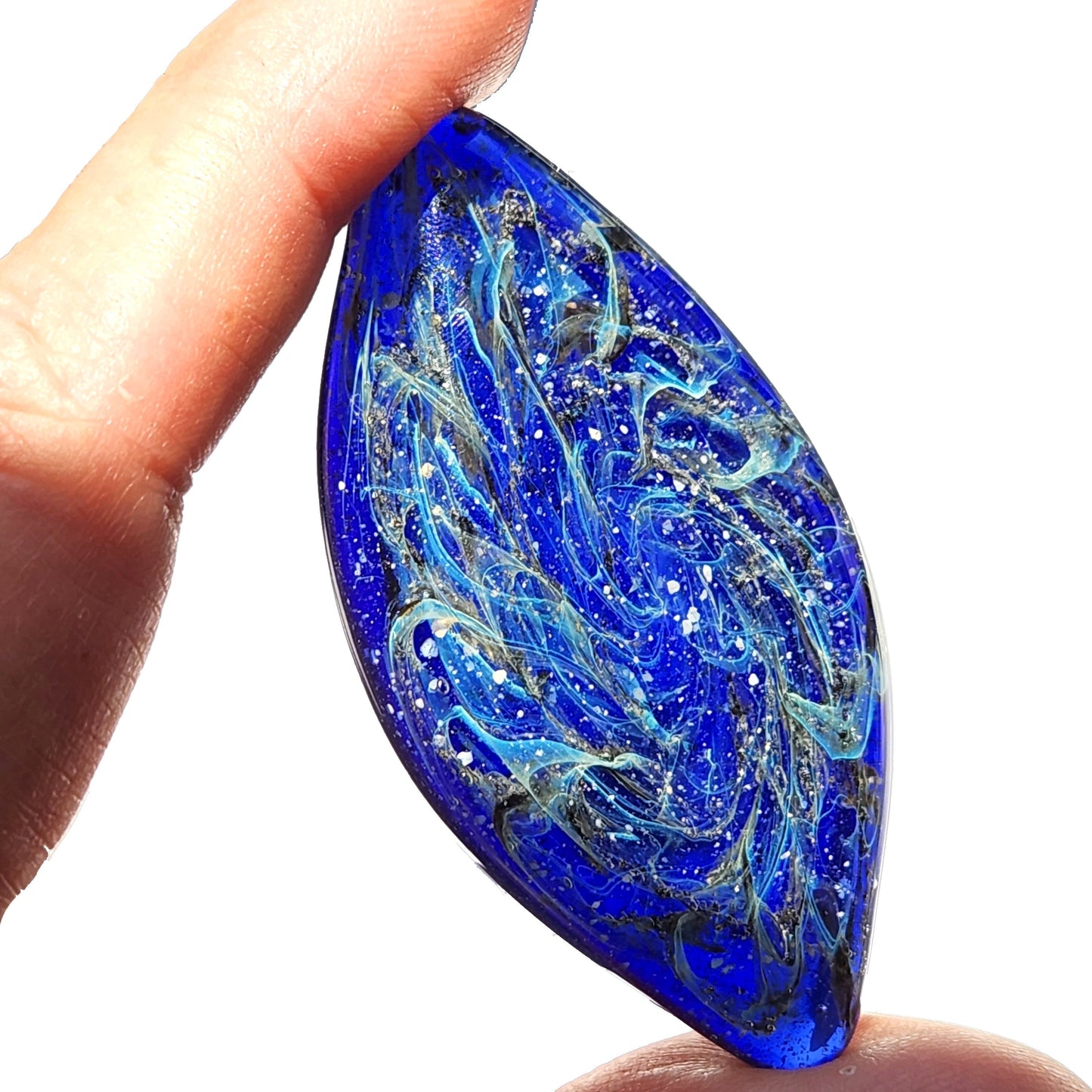 Galaxy Stone - Glass Cremation Touchstone