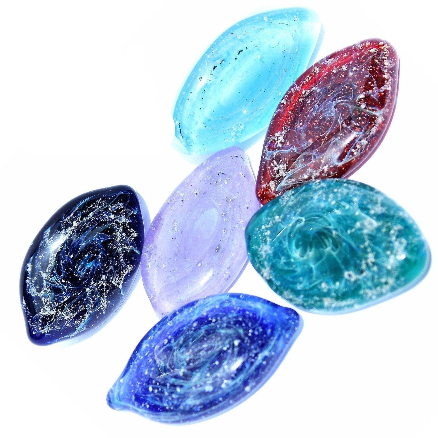 Galaxy Stone - Glass Cremation Touchstone