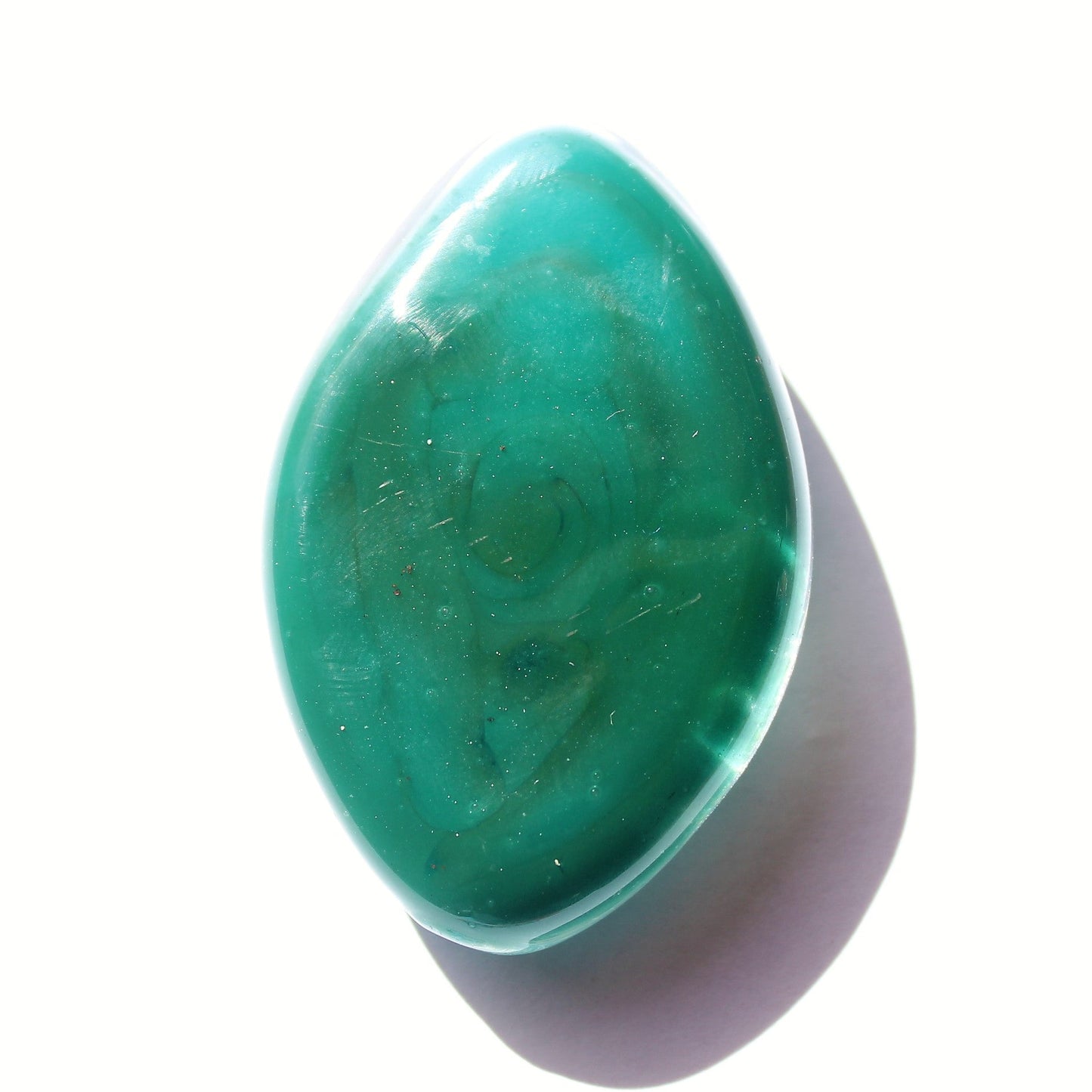 Galaxy Cremation Touchstone-Cremation Stones-DragonFire Glass-Turquoise-DragonFire Glass Cremation Jewelry