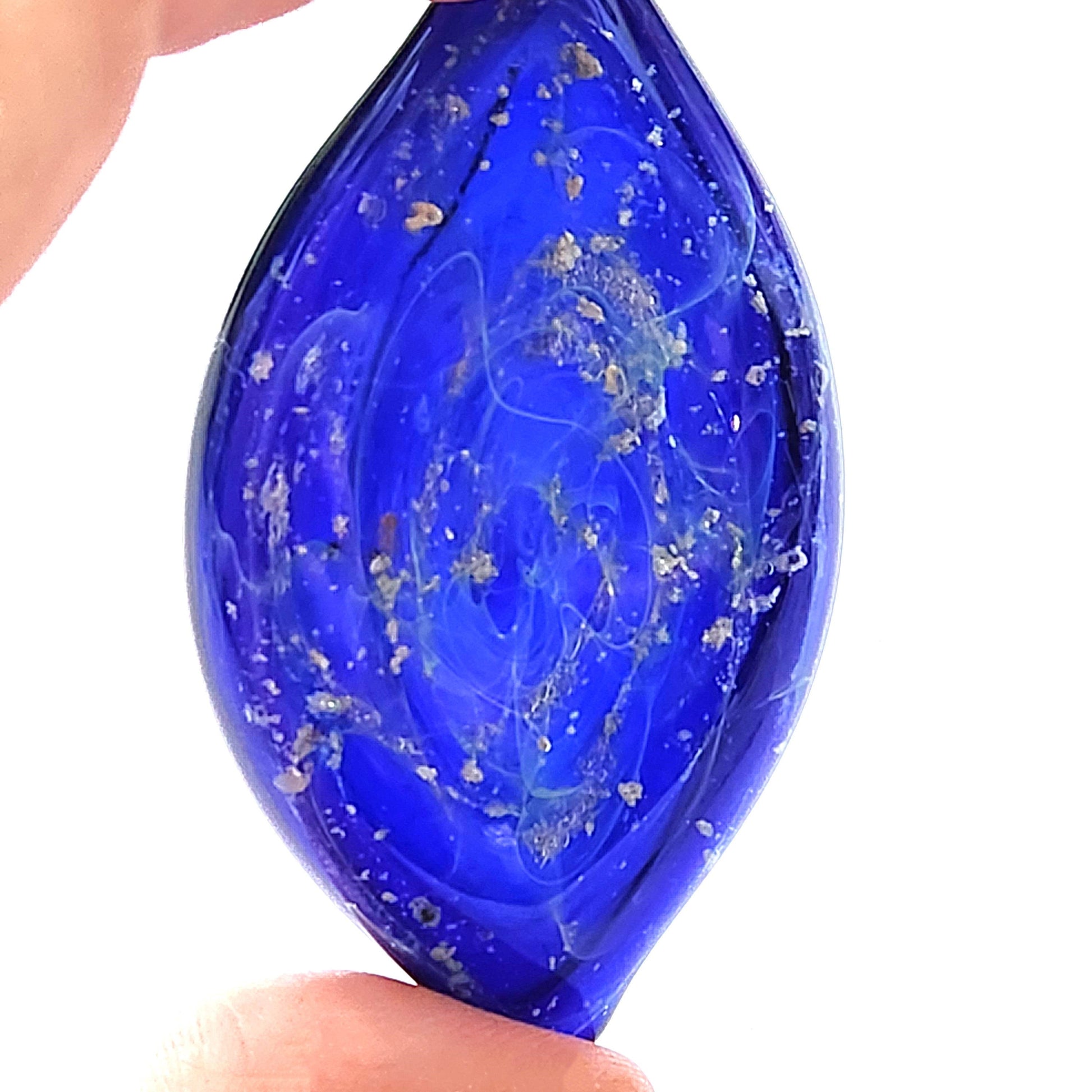 Galaxy Cremation Touchstone-Cremation Stones-DragonFire Glass-Turquoise-DragonFire Glass Cremation Jewelry