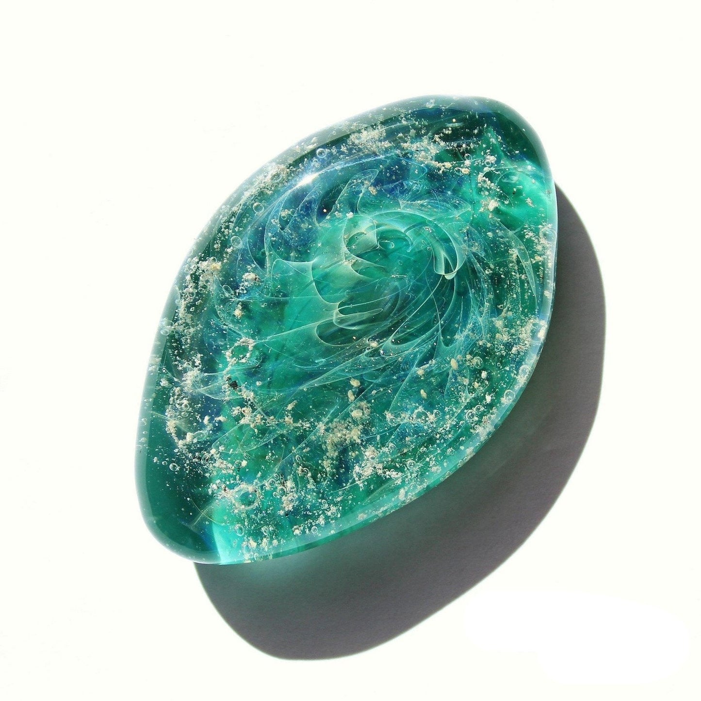 Galaxy Stone - Glass Cremation Touchstone