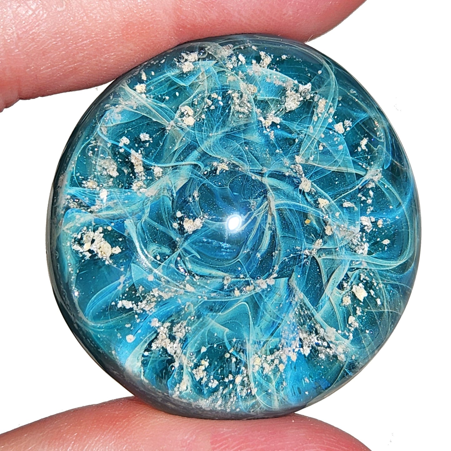 Galaxy Memorial Touchstones | Unique Glass Keepsakes with Ashes-Cremation Stones-DragonFire Glass-Royal Blue-DragonFire Glass Cremation Jewelry