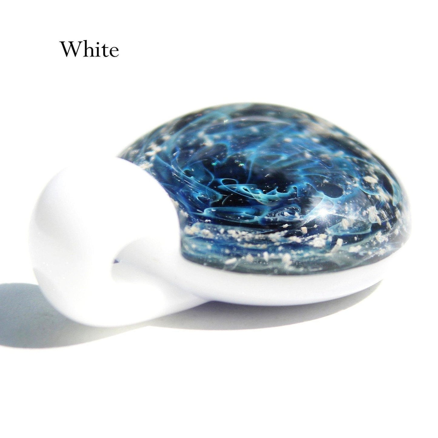 Galaxy Mini Glass Cremation Pendant Infused with Ashes