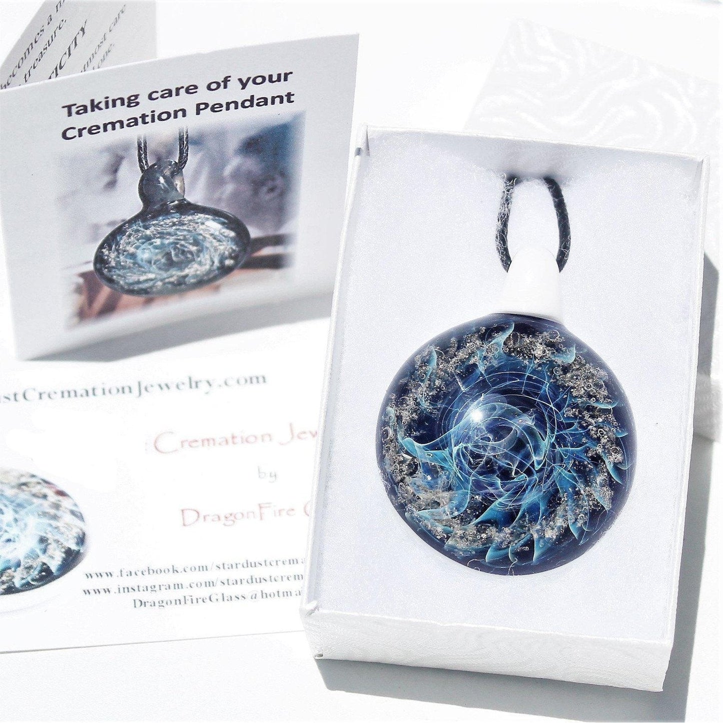 Glass Cremation Jewelry - Galaxy - Original