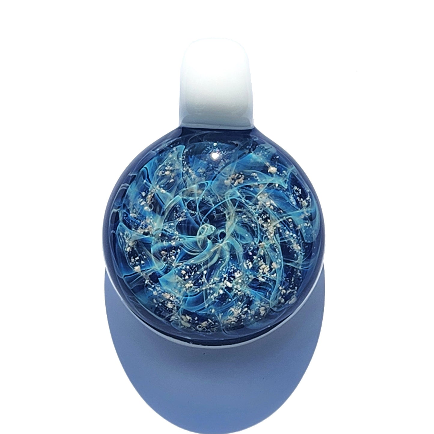 Glass Cremation Jewelry - Galaxy - Original-Cremation pendant-DragonFire Glass-Black-DragonFire Glass Cremation Jewelry