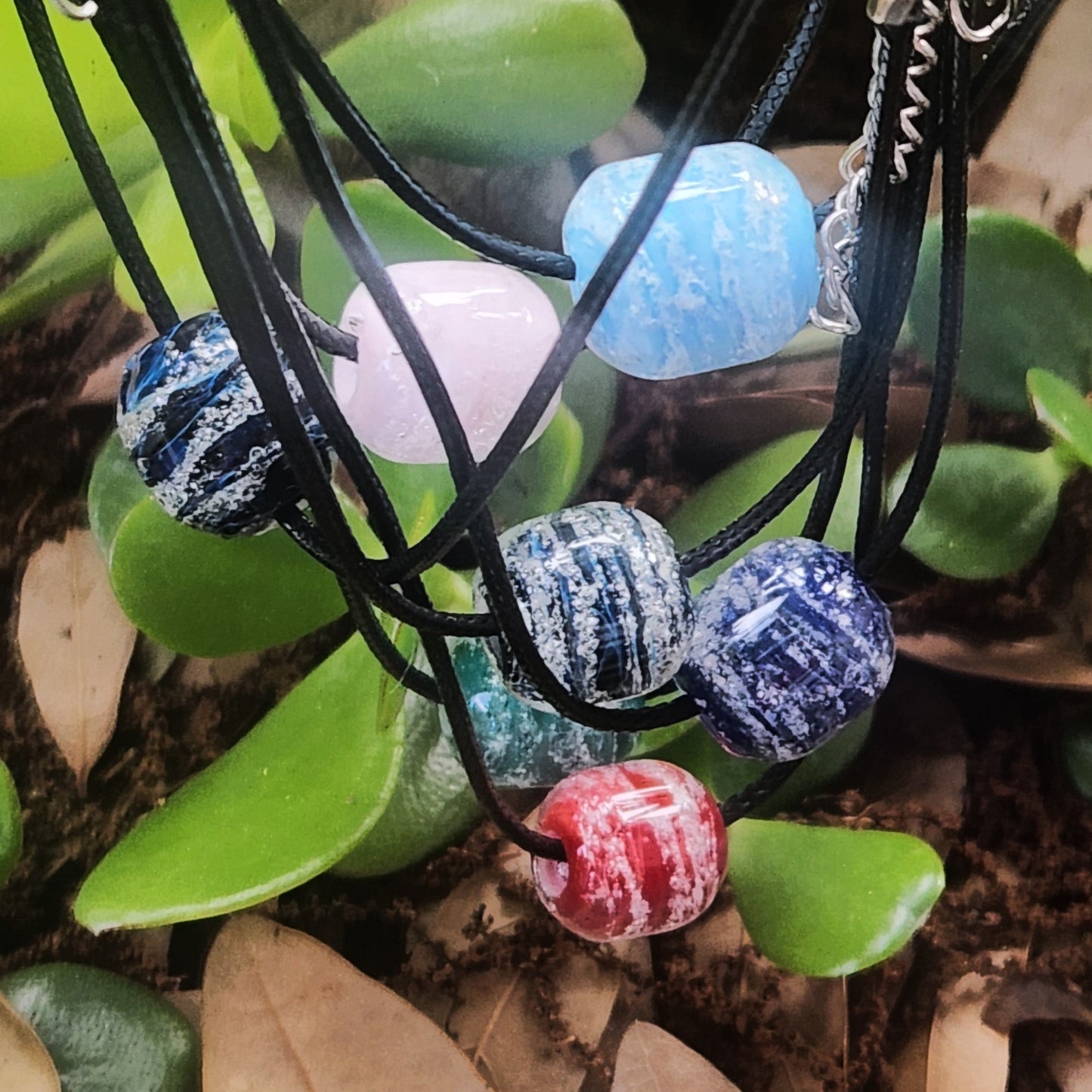 Remembrance Beads - Glass Cremation Beads-Cremation Beads-DragonFire Glass-Black and Silver-DragonFire Glass Cremation Jewelry