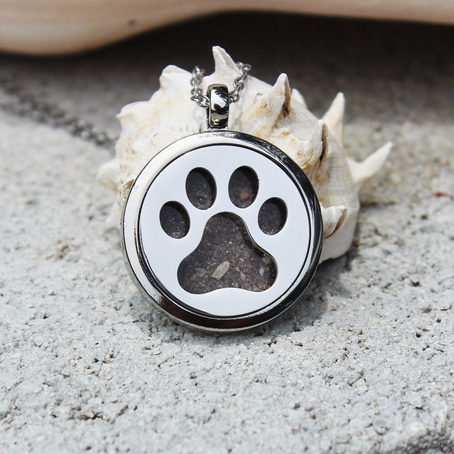 Paw print cremation jewelry best sale