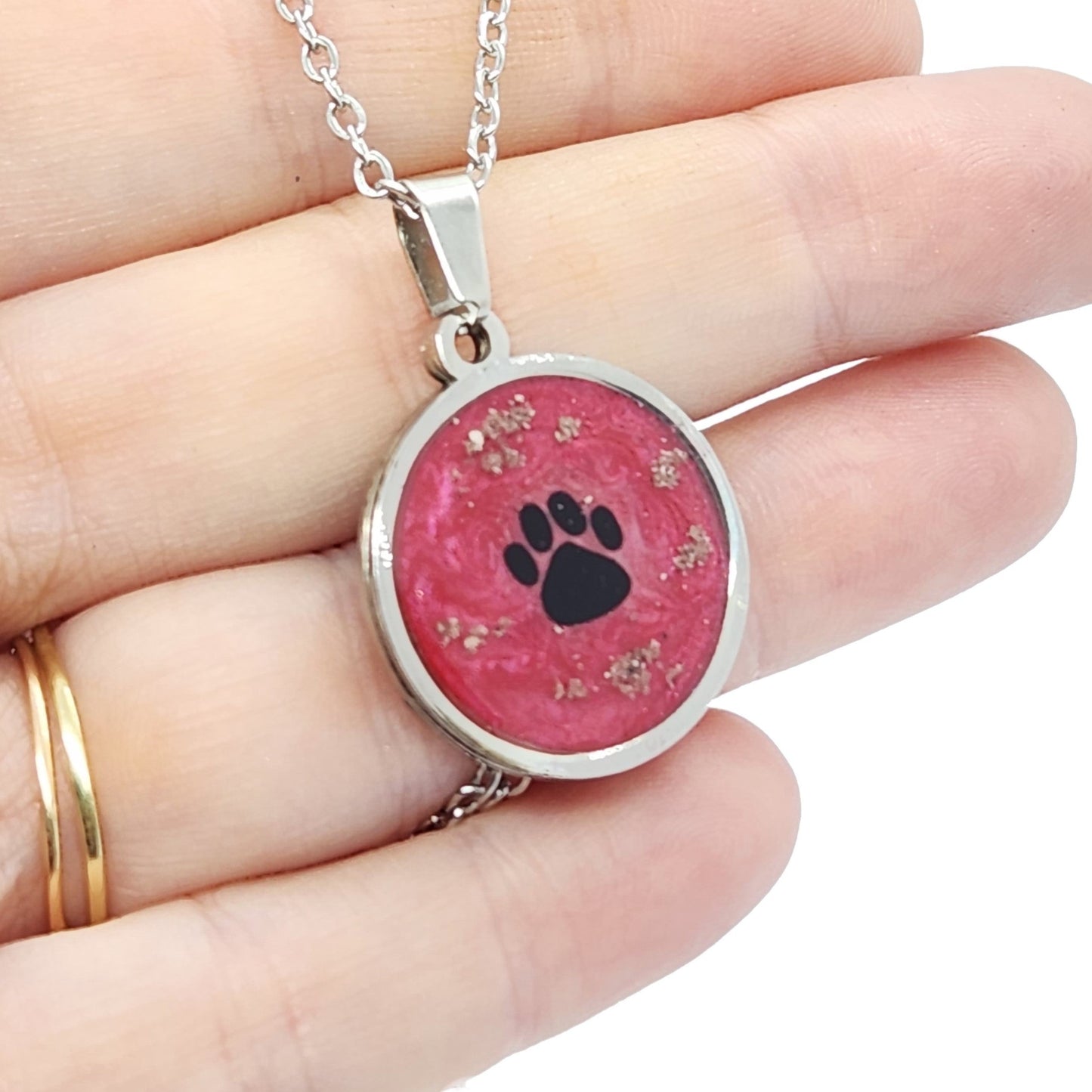 The Paw Print cremation pendant