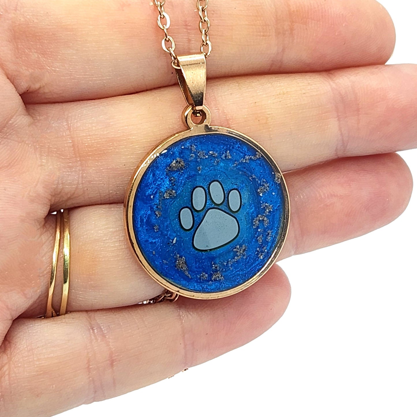 The Paw Print cremation pendant