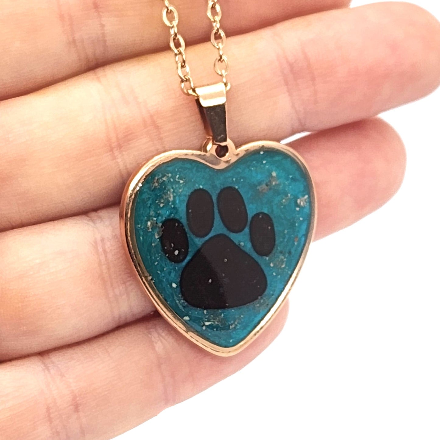 The Paw Print cremation pendant